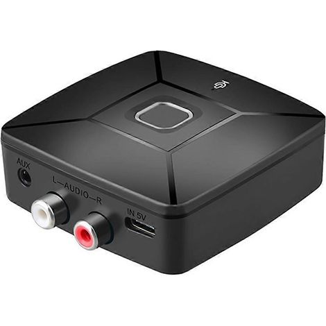Récepteur audio Bluetooth 6.0, adaptateur audio sans fil stéréo RAC USBC avec entrée auxiliaire 3,5 mm et 2 ports USB-C pour PC, TV et voiture (amplificateur pour haut-parleurs). (1/5)