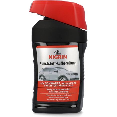 Nigrin Kunststoff Aufbereitung schwarz 300ml Autopflege (1/2)
