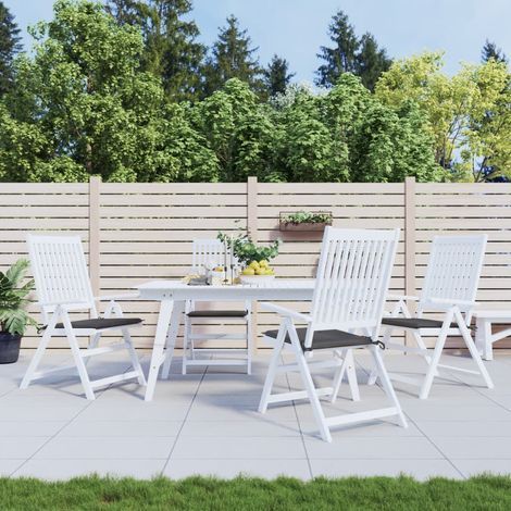 Coussins de chaise,Rembourrés pour chaise de jardin 4 pcs anthracite 50x50x3 cm BGT25141 (1/5)