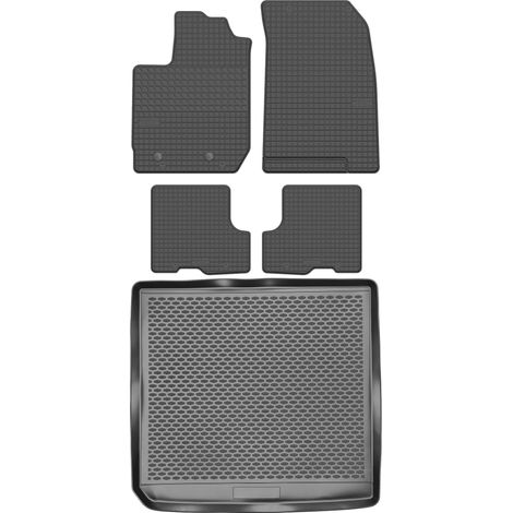 Ensemble de tapis de sol en caoutchouc pour Dacia Duster II SUV (à partir de 2018) + tapis de coffre