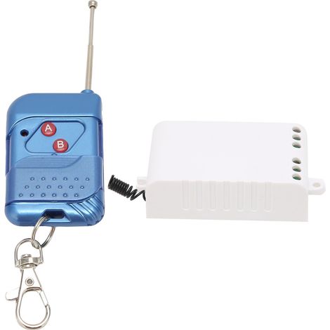 Drahtloser Fernschalter mit 10A-Relais, Empfänger und Sender für elektrische Türen und LED-Schalter (1/5)