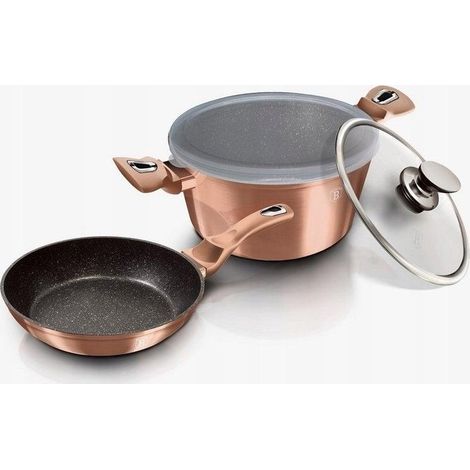 Berlinger-Haus Set di pentole in marmo rosa metallizzato (1/3)