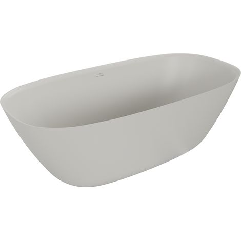 Mexen Como vasca da bagno autoportante in conglomerato 170 x 82 cm, cemento opaco - 57311708261 (1/5)