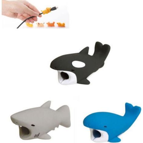 (E)3 Piece Pet Cable Protectors, Pet Cable Protector, for Protection Against Breakage of USB Charging Cable, Compatible with iPhone, Android (1/5)