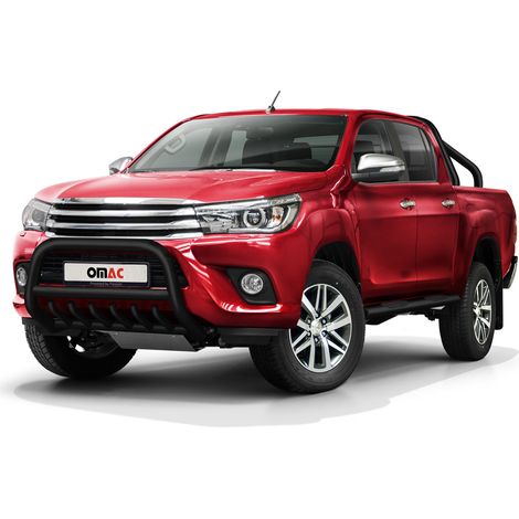 Pare-Buffle Avant Pour Toyota Hilux 2015-2017 Noir en Acier Inoxydable (1/5)