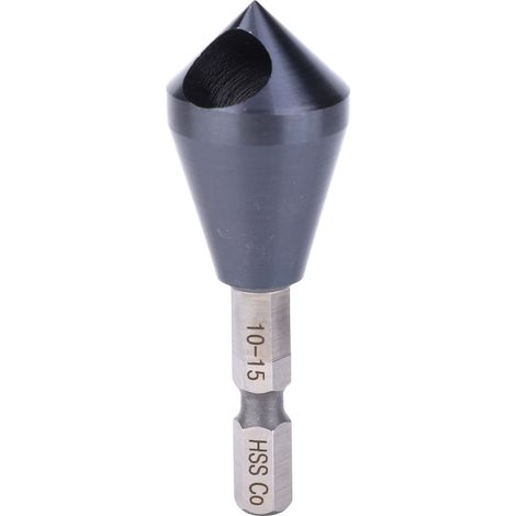 Fraise à Chanfreiner - 10 À 15 mm - Pour Métaux Acier Inoxydable Aluminium Bois Plastique - Usage sur Perceuse à Colonnes - 1 Pièce (1/5)