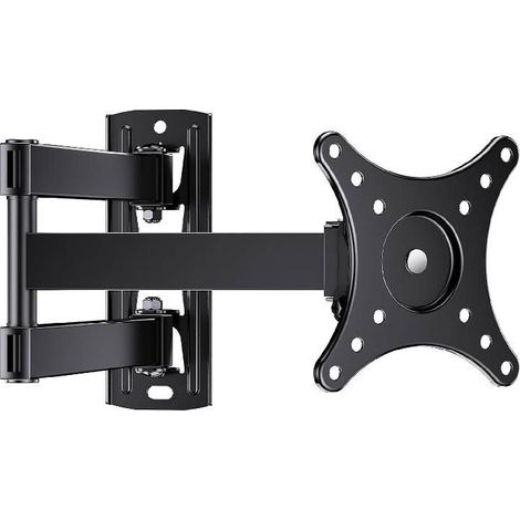 Support mural TV 14-43 pouces – pivotant +5°/-15° – charge max 18 kg – acier haute qualité – montage sur béton ou bois (1/5)