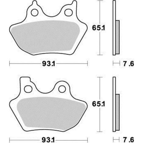 ferodo bremsbelag für motorrad harley davidson 1450 flt series (1/4)