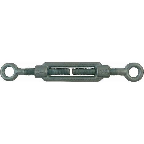 Tendeur À Cage - Acier Zingué - Ø 10 mm - Pour Fixation Et Tension De Câbles - 1 Pièce (1/2)