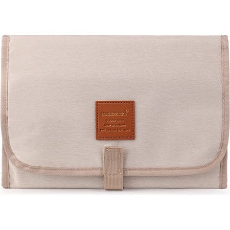 Matelas à langer de voyage pour bébé résistant à l'eau dimensions 58 x 30 cm couleur beige (1/3)