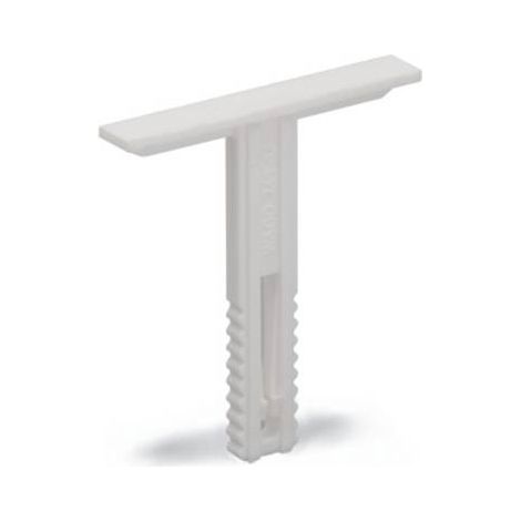 Base de marqueur de groupe 6 mm à enclenchement, réglage de la hauteur, blanche 249-120 /25pcs/