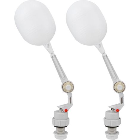2 pièces vanne à flotteur en plastique pour réservoir d'eau de remplissage automatique de remplissage d'alimentation de bétail de cheval (1/5)