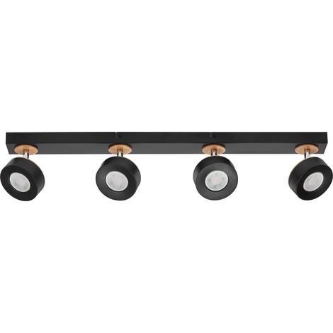 OSRAM DECOR SPOT PLUTO, 19,2W, 1 250lm, noir, spot, têtes réglables, utilisation polyvalente, spot d’intérieur, ton blanc chaud, finition supérieure, montage facile (1/5)
