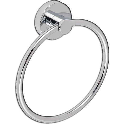 Anello porta asciugamano PLUVIA PRO in acciaio inox cromato Ø16cm