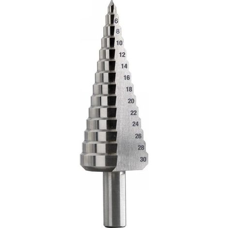 Fresa conica graduata hss-g - Misure: Ø mm 4/20 gambo mm 10x85 9 gradini
