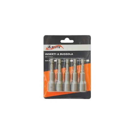 1PZ INSERTI A BUSSOLA MAGNETICI PER AVVITATORI SET PEZZI 5 - 65x13 mm