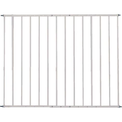 Barrière métalique pour enfants Nordlinger - Blanc - Longueur 67 à 113 cm