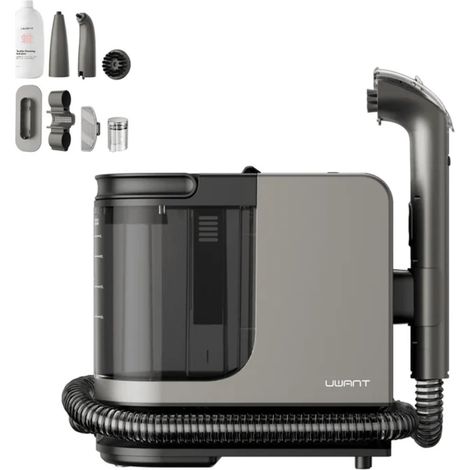 UWANT Y200S Pulitore a vapore,Aspirapolvere bagnato e asciutto, vapore a 100°C, battericida al 99,99%, potente aspirazione di 18000 Pa,riscaldamento rapido, ideale per divani, tappeti e auto