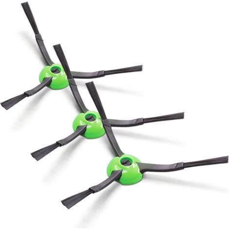 iRobot 4757628 Kit 3 Spazzole per Aspirapolvere Robot Nero Verde