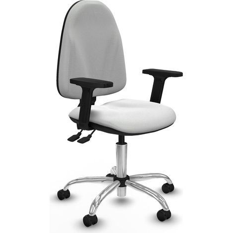 Piqueras y Crespo Silla de oficina moderna blanca confortable