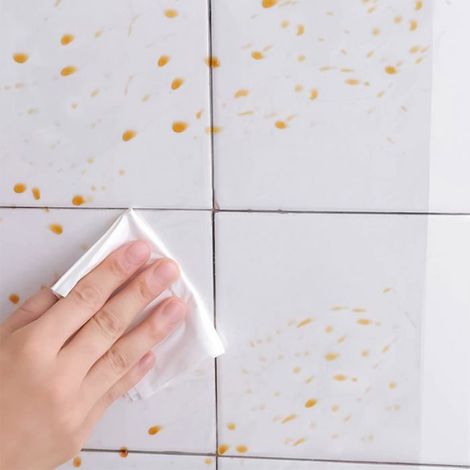 Film Adhesif Transparent 60 x 500 cm - Protection Mur Cuisine et Meuble - Rouleau Vinyle PET Resistant Huile Humidite Chaleur (1/4)