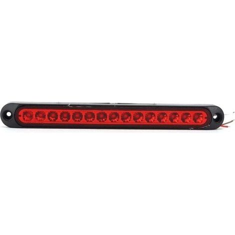 15 LED brake light 10 V-30 V, water resistant IP67, suitable for trucks, boat trailers, semi-trailer trucks, red, (1/4)