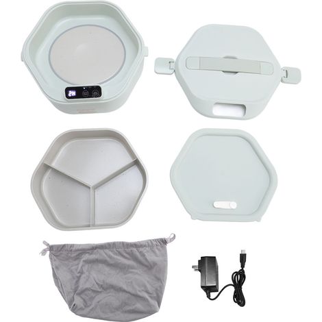 Portapranzo elettrico, scaldavivande, senza fili, portatile, ricaricabile, per uso esterno, modello 2. (1/5)
