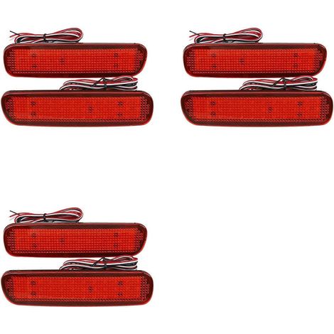 luces LED reflectoras para parachoques trasero de coche para Toyota Land Cruiser 100/Cygnus LX470, luz de advertencia LED, lámpara de freno.