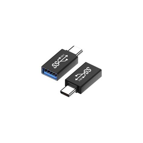 Adaptador USB-C a USB 3.1 (paquete de 2), adaptador OTG hembra USB tipo C a USB 3.1, compatible con iPhone 15 Pro/Max, iPad Pro, MacBook Pro Air, Google Pixel, Samsung Galaxy, iMac - Crezuo (1/5)