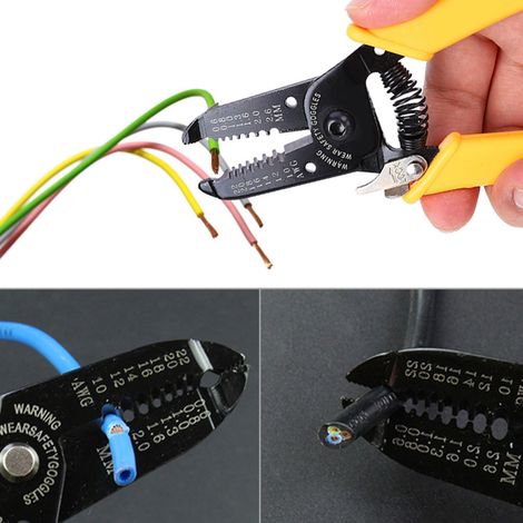 Pince coupante professionnelle pour câbles et fils électriques (1 pièce) - Outil d'électricien (1/5)