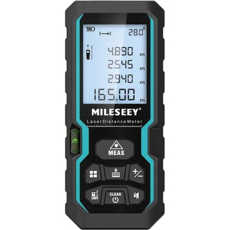 Télémètre 50m Laser Précision ±2mm - Règle Électronique Infrarouge Sans Contact Pour Chantier Rénovation (1/2)