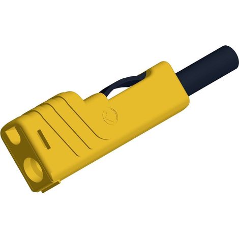 Fiche banane mâle de sécurité Ø de la broche: 4 mm SKS Hirschmann SLS 200 932153103 jaune 1 pc(s) (1/2)