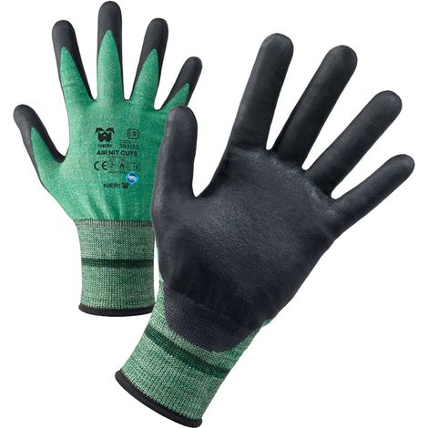 Guanti di protezione antitaglio Neri Air Nit Cut5 - 7 (S) - Nero/Verde