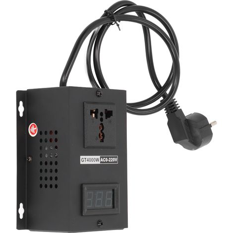 Régulateur de tension SCR, interrupteur de commande, prise UE, 220 V CA, 4000 W, pour la régulation de vitesse et de température. (1/5)