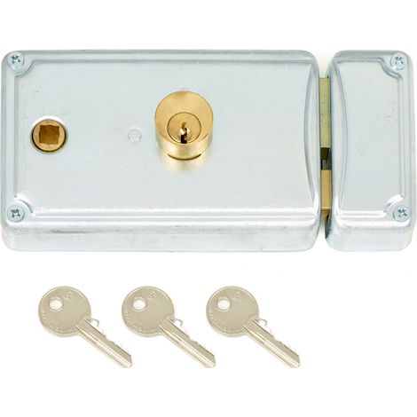 Serratura Da Applicare Con Quadro Maniglia Lato Sinistro Entrata Mm.60