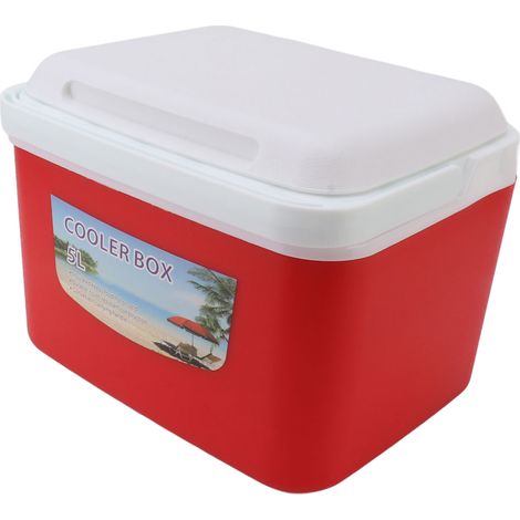 Glacière portable 5L pour insuline, idéale pour la maison et le camping. Glacière réfrigérée portable pour aliments, rouge.