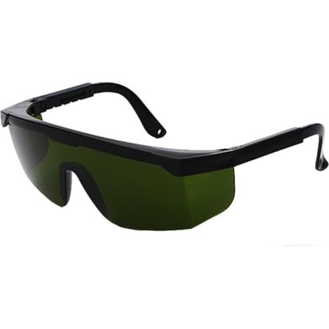 Lunettes de Protection Lunette de Protection Travail pour Epilateur Lunette Protection UV Monture Noire Lentille Vert Fonce 1 pièces (1/4)