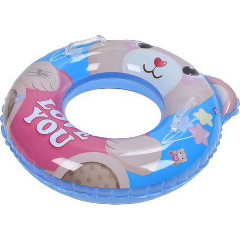 Schwimmring aus PVC im Cartoon-Stil, auslaufsicher, aufblasbarer Schwimmring zum Schwimmen, für Strand und Pool, Einheitsgröße (1/5)