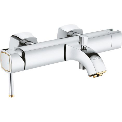 Grohe Grandera Mitigeur monocommande Bain/Douche Chrome, doré, 24374IG0 (1/2)