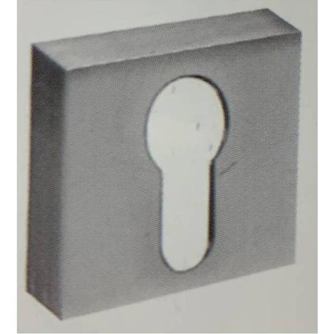2 x BOCCHETTA QUADRATA FORO YALE CROMO