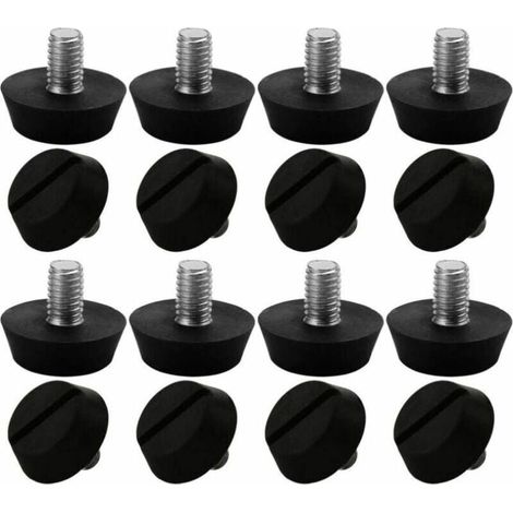 16pcs Adjustable Furniture Legs Leveling Pad Base Table Chair Leg Adjustable Floor Protector M6 x 10 x 20mm MUMU