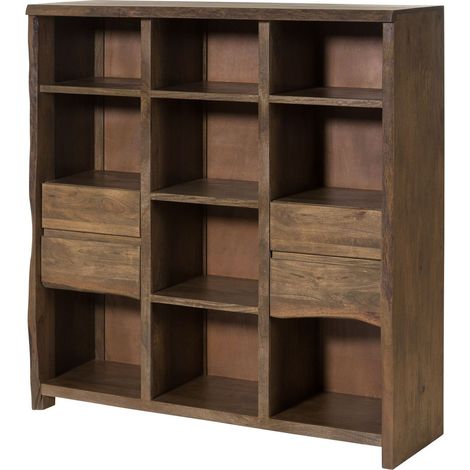 Libreria Mango marrone oliato 142x45x145 cm montato PURE MANGO 208 (1/4)
