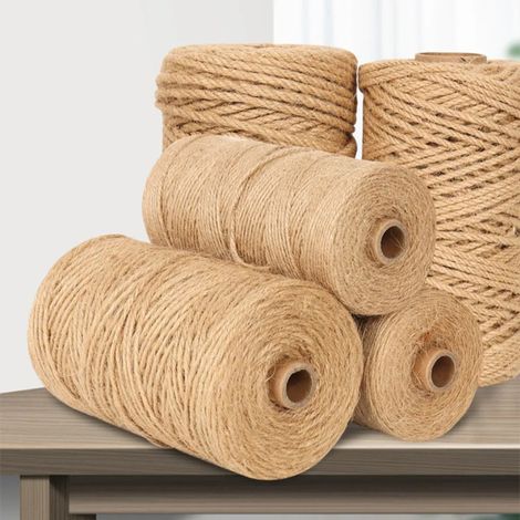 Beyamis Ficelle jute 4mm naturelle - Rouleau DIY emballage jardin (1/4)