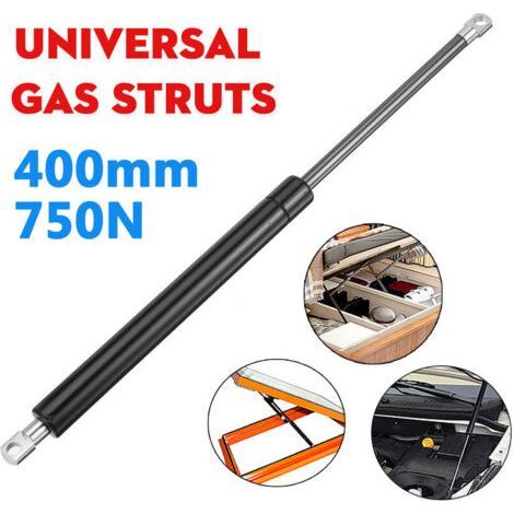 1 pieza 750N 400mm Amortiguador de resorte de soporte de elevación de gatos de gas para coche, modelo universal (1/2)
