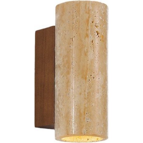 Applique murale en travertin jaune naturel style japonais 6.5x16cm (1/5)