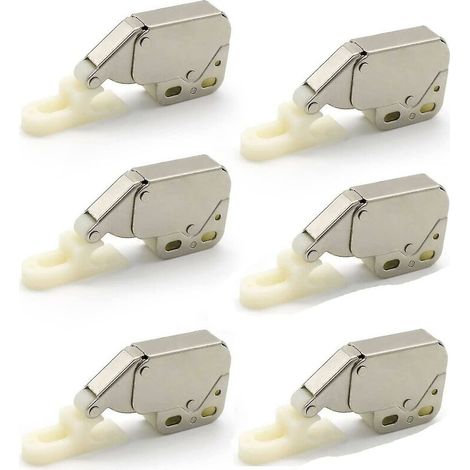 Mini loquets à ressort, 6 pcs Mini loquet à ressort automatique, loquets à ressort, loquet à ressort Mini loquet Mini loquet pour armoire de cuisine (1/5)