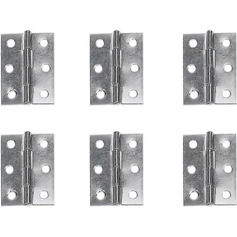 10 connecteurs de charnières de fenêtre et de placard en acier inoxydable (argenté) (1/5)