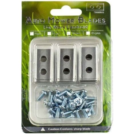 30pcs Trimmer Blade Set, Reinforced Stainless Steel Replacement Blades Compatible with Worx (1/4)