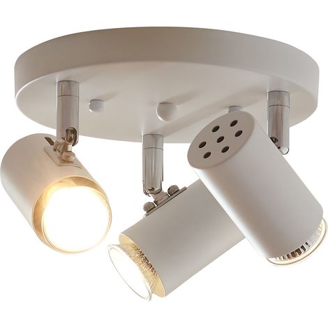 Plafonnier claqssique 3 x GU10 blanc (1/5)
