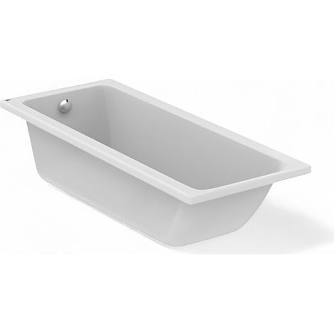 Vasca da bagno rettangolare solo guscio ad incasso in acrilico 170x70 cm 252 lt Connect (1/4)
